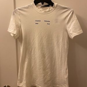 Proenza Schouler plain white t shirt